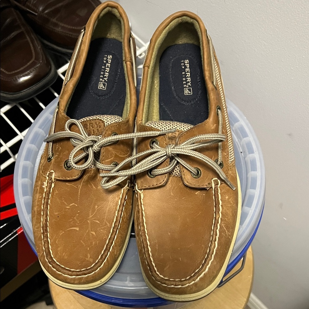 Sperry Men's Tan Leather Boat Shoes